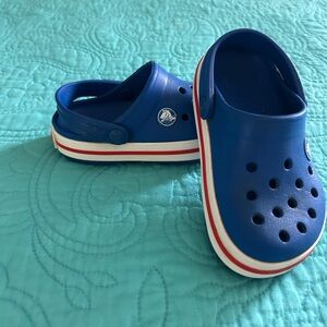 Crocs with Red and White Trim